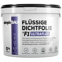 Simplebau F1 Ultraflex flüssige Dichtfolie gebrauchsfertige Dichtungsmasse, 5kg
