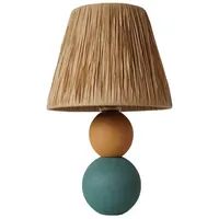 Opviq Opviq, YL489,Tischlampe, Mehrfarbig, HOLZKÖRPER, 20 x 20 x