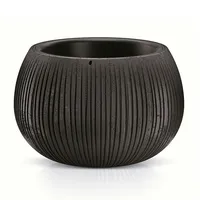Prosperplast - Bowl mit schwarzer Zement Farbablagerung, 13,6 x