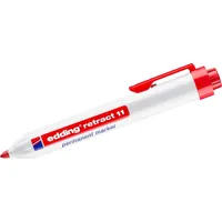 Edding retract 11 nachfüllbar Druckmechanik rot Packung mit 10