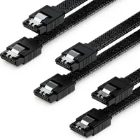 DeleyCON 3x 60cm SATA 3 Kabel Nylon Set 6
