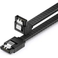 DeleyCON 30cm SATA 3 Kabel Nylon 6 Gbit/s Datenkabel