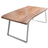 Sam möbel gmbh Esstisch Baumkante Akazie natur 200x100 silber