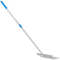 VidaXL Heugabel-Stiel Teleskopisch Silbern Stahl
