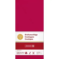 Brunnen 105125124 Briefumschlag Universalpapier DIN lang, mittelrot