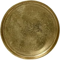 Kaemingk Dekoteller 30,5cm Metall Gold