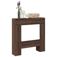 VidaXL Kaminumrandung Braun Eichen-Optik 81x18x82 cm Holzwerkstoff vidaXL