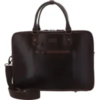 Buckle & Seam Businesstasche Albert BLU Leather Crazy Horse