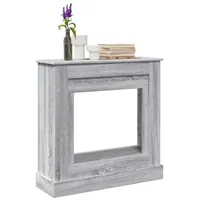 VidaXL Kaminumrandung Grau Sonoma 90x30x90 cm Holzwerkstoff Vidaxl