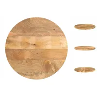 VidaXL Tischplatte Ø 60x2,5 cm Rund Massivholz Mango