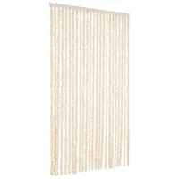 VidaXL Fliegenvorhang Beige und Weiß 100x230 cm Chenille -