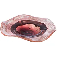 Casablanca by Gilde GILDE Glasart Schale Apart orange/rosa H9cm