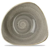 Churchill Dreieckige Schale Keramik 23,5cm Stonecast Grau