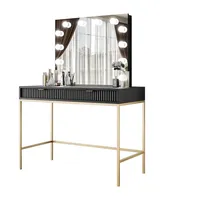 Lookway Schminktisch, Schwarz, Holzwerkstoff, 104x78x50 cm, Schlafzimmer, Schminktische
