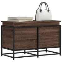 VidaXL Aufbewahrungsbox mit Deckel Eichen-Optik 80x40x51,5 cm