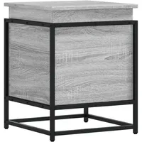 VidaXL Aufbewahrungsbox mit Deckel Grau Sonoma 40x40x51,5 cm