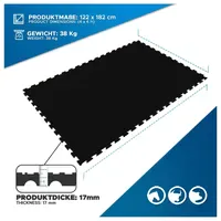 Etm Puzzle-Stallmatte aus Gummi Pontiac Stallboden 120 x 180