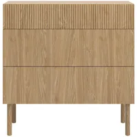 Selsey Kommode 3 Schubladen, Eichenholzoptik, 90 cm