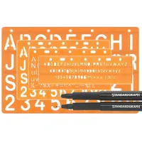 Standardgraph Schablonen- Set mit je einer Standardschrift 5-10-15-20 mm