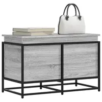 VidaXL Aufbewahrungsbox mit Deckel Grau Sonoma 80x40x51,5 cm
