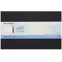 Moleskine Watercolour Aquarell-Block L 20 Seiten schwarz 300 g/m2