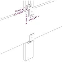 VidaXL Kopfteil Blau 80x7x78/88 cm Stoff