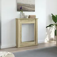 VidaXL Kaminumrandung Sonoma-Eiche 75x20x87,5 cm Holzwerkstoff