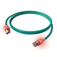 EasyLan CS1OTADAD0100 - Cat.6a LED Patchkabel DualBoot S/FTP türkis,