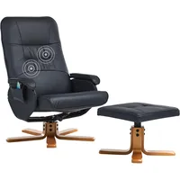 Beliani Massagesessel, Schwarz,