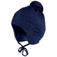 Maximo Strickmütze MAXIMO, Jungen, Gr. 47, blau (marine), Obermaterial: