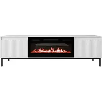 Mirjan24 Tv-Lowboard, Weiß, Holzwerkstoff, Rechteckig,Rechteckig, 174x52x40 cm, Wohnzimmer, Wohnwände,