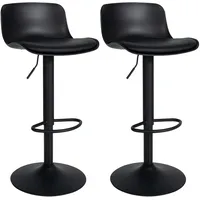 CLP 2er Set Barhocker Almada Kunstleder schwarz