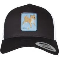 F4NT4STIC Trucker Cap Shiba Inu in black white |