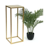 DanDiBo Ambiente DanDiBo Blumenhocker Metall Gold Eckig 60 cm