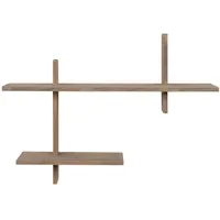 House Nordic Ovada Wandregal 54 x 15 cm Braun
