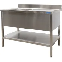 Saro Spültisch 1 Becken links | B 2000 x