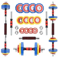 HMS Kurzhantel-Langhantelset Fitness SKC20 2x10kg