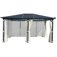 Brast Alu Pavillon Premium 3,6x4,8m beige