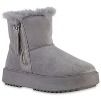 VAN HILL Winter Boots in Grau