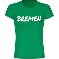 Multifanshop Damen T-Shirt - Bremen - Textmarker - Druck