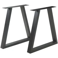 [en.casa] Tischgestell 2er Set ‘Greiling’ 72x70cm Schwarz