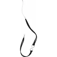 FIRETTI Choker FIRETTI "Velourcollier schwarz mit Infinity/Unendlichkeits-Zierelement, Choker", silber