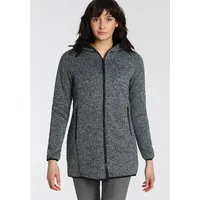 CMP Strickfleeceparka, alluminio-nero, 36