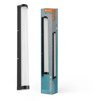 LEDVANCE ORBIS Tube LED-Spiegel-/Wandleuchte, schwarz, Glas mit Blaseneffekt, 12W,