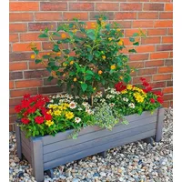 Promadino Balkonkasten Romantica BxTxH: 78x38x34 cm, grau