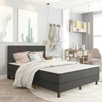 VidaXL Boxspringbett Dunkelgrau Stoff 180x200 cm627430