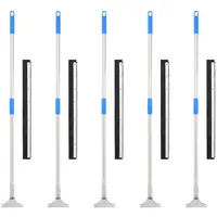 VidaXL Wasserabzieher, Wasserschieber mit Stielen 5 Stk. 60,5x119,5 cm