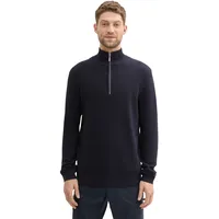 Tom Tailor Herren Troyer Strickpullover aus Baumwolle, 13160 L