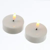 MARELIDA LED Maxi Teelichter flackernd 3D Flamme Timer D: