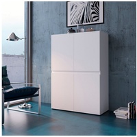 INOSIGN Highboard »Rimini«, Höhe 129 cm weiß